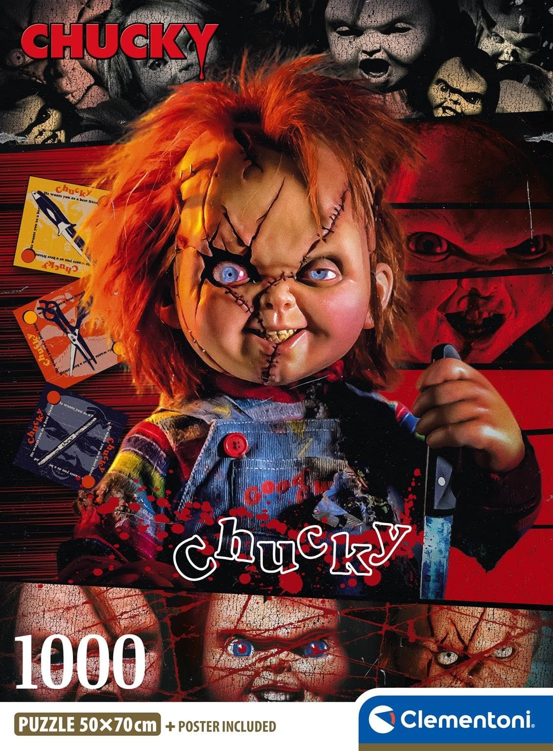 Пазл Clementoni CHUCKYHORROR Movies 1000 деталей, фото №3