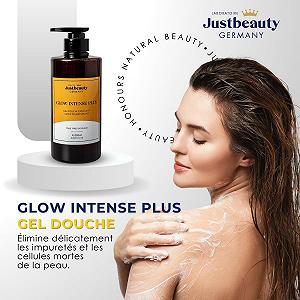 Гель для душу Glow Intense Plus 4-в-1 Ефект пілінгу Kojic Acid, Arbutin & Glutathione synthetic.ua - Фото 1