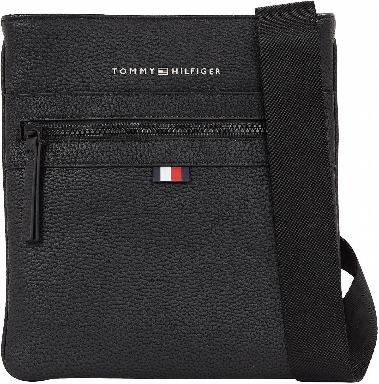 Сумка через плече Tommy Hilfiger Essential PU Crossover чоловіча, чорна, фото №1