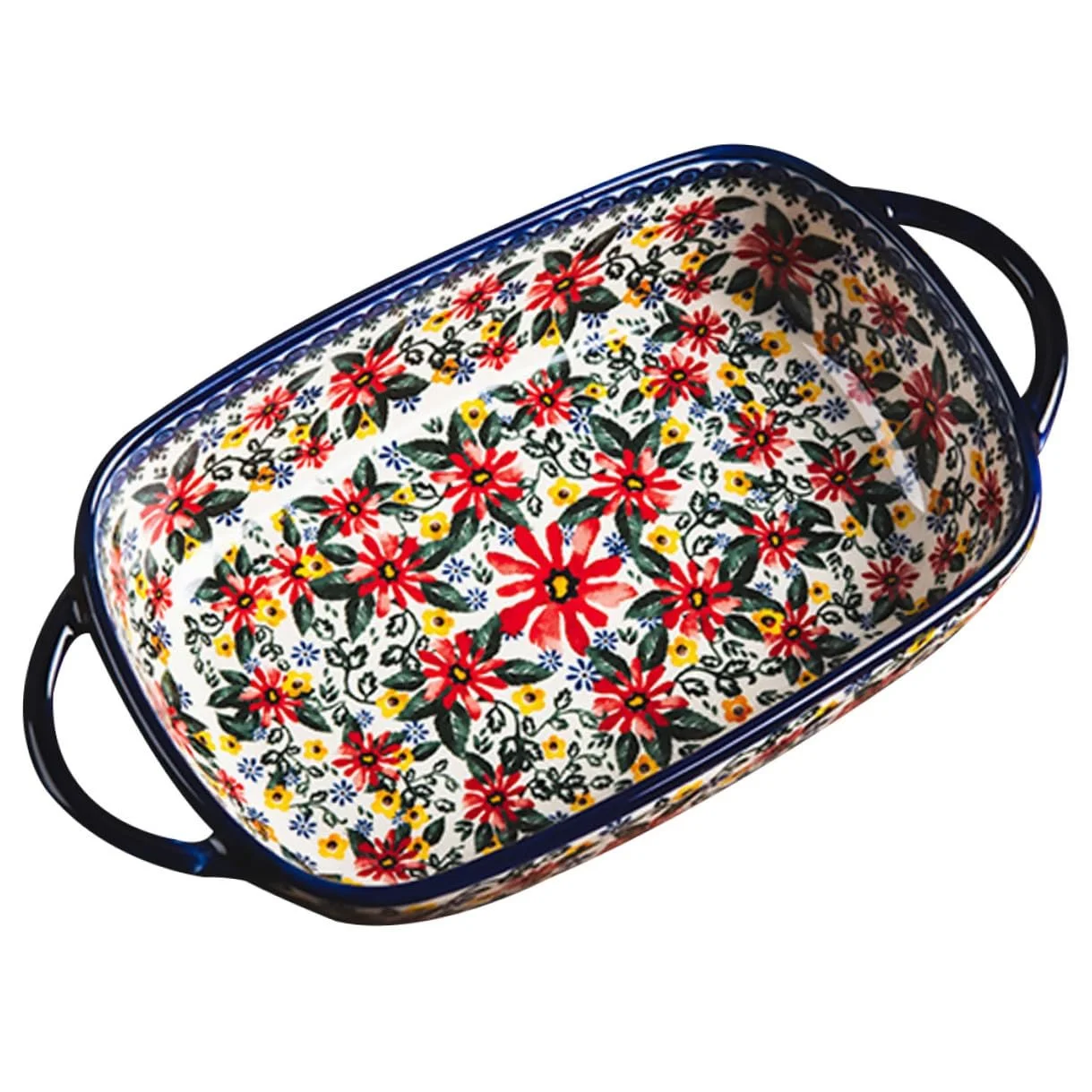 Форма для запікання Keramik керамічна з подвійними ручками термостійка антипригарна, фото №1