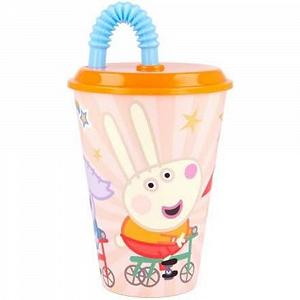Склянка STOR Easy Cane Peppa Pig Quality Counts 430 мл, різнокольорова - Фото 1
