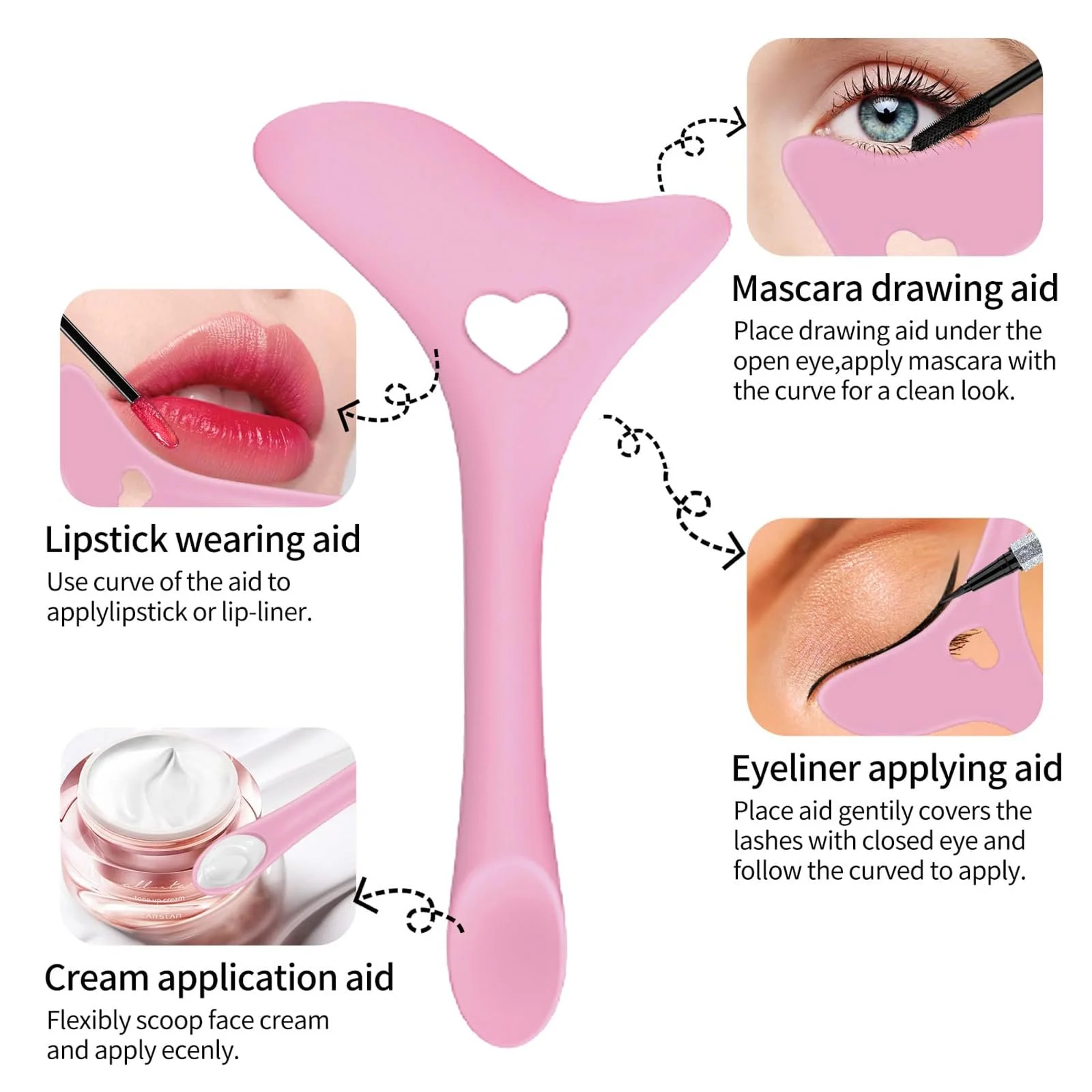 Стилус для макіяжу IOSPKKIO® Силіконовий Рожевий, фото №3