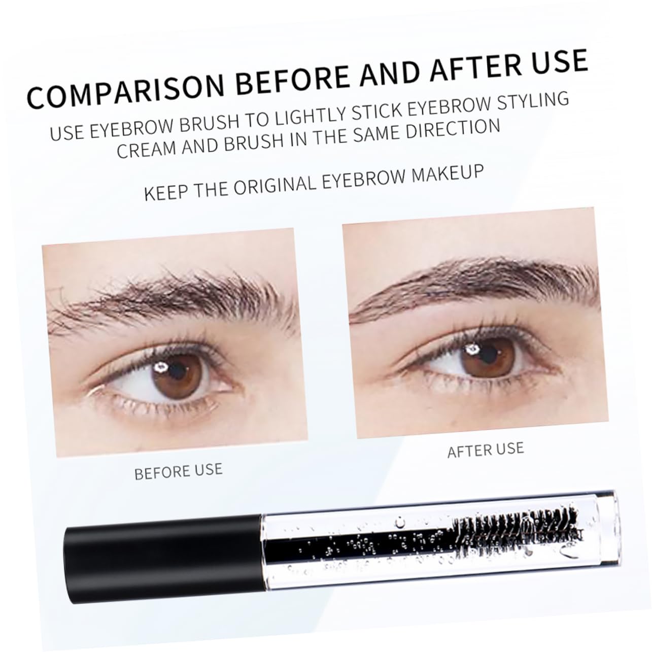 Гель для брів Healvian протиковзке фіксуюче рідке 4 шт прозорий, фото №7