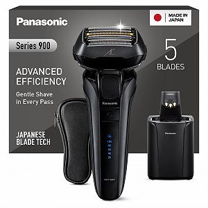 Електробритва Panasonic Series 900 ES-LV9U 5-позиційна голівка лінійний двигун датчик щільності бороди висувний Електробритва станція очищення та заряджання Чорний - Фото 1