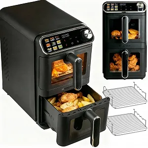 Мультипечь KALORIK Vertical XXL AFT3200 11 L Double Chamber 2260 W с LCD дисплеем и 9 программами synthetic.ua - Фото 1