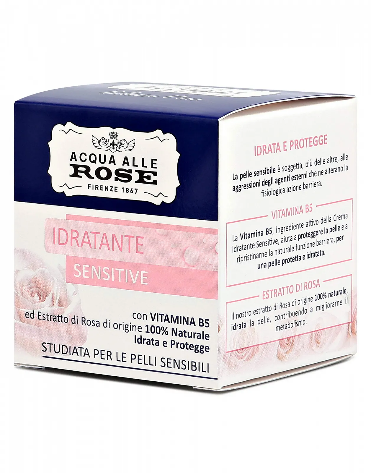 Крем для обличчя Acqua Alle Rose Roberts Moisturizing Lenitive зволожувальний заспокійливий 50 мл, фото №4 Крем для обличчя Acqua Alle Rose Roberts Moisturizing Lenitive зволожувальний заспокійливий 50 мл, фото №4