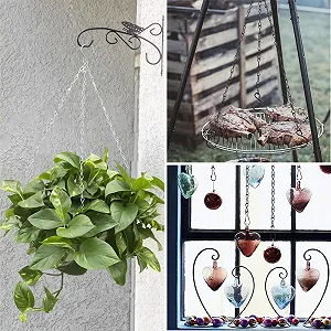 Ланцюжки для підвісних кошиків ACONDE 6 шт. 50 см металеві synthetic.ua - Фото 1