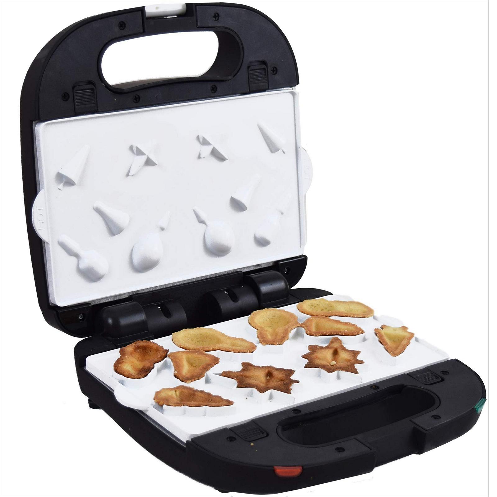 Вафельница Syntrox Germany X-Mas Christmas Motif Maker SM-1500W Нержавеющая сталь/черный, фото №4