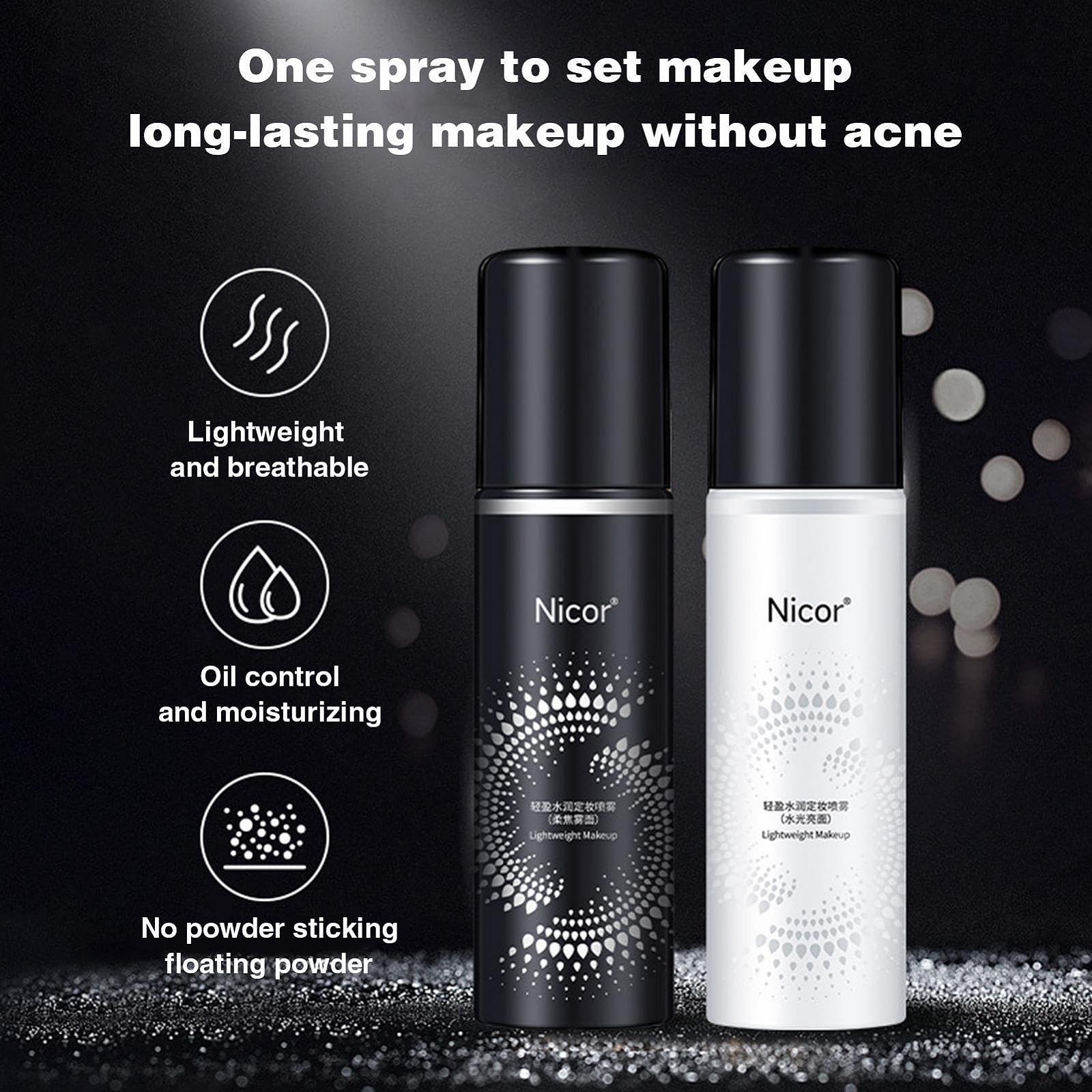 Фіксуючий спрей Makeup для обличчя довготривалий матовий ефект контроль масла зволоження освітлення літо подорожі повсякденний, фото №4