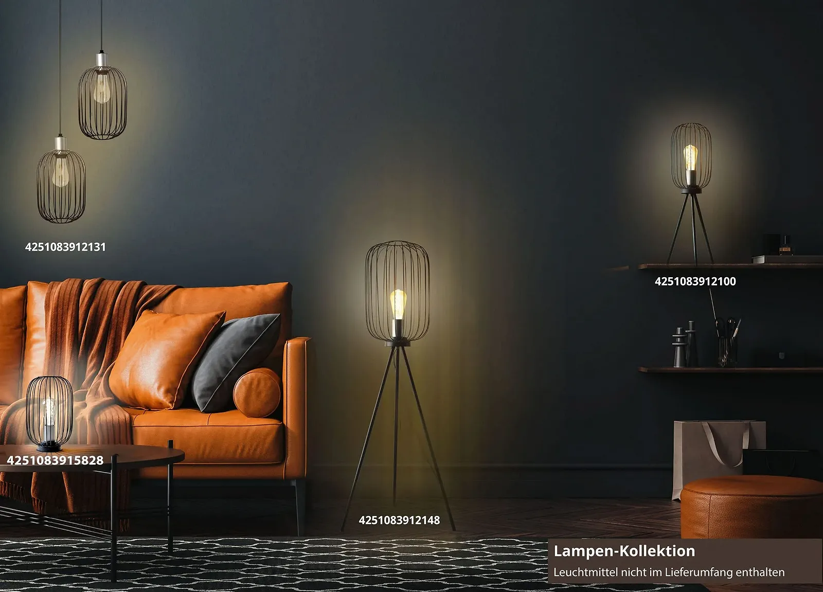 Настольная лампа AMARE Vintage 18.4 x 29 см Черная, фото №3