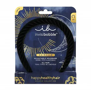 Обруч для волос invisibobble HAIRHALO Eclipse Midnight Ring, Черный - Фото 1