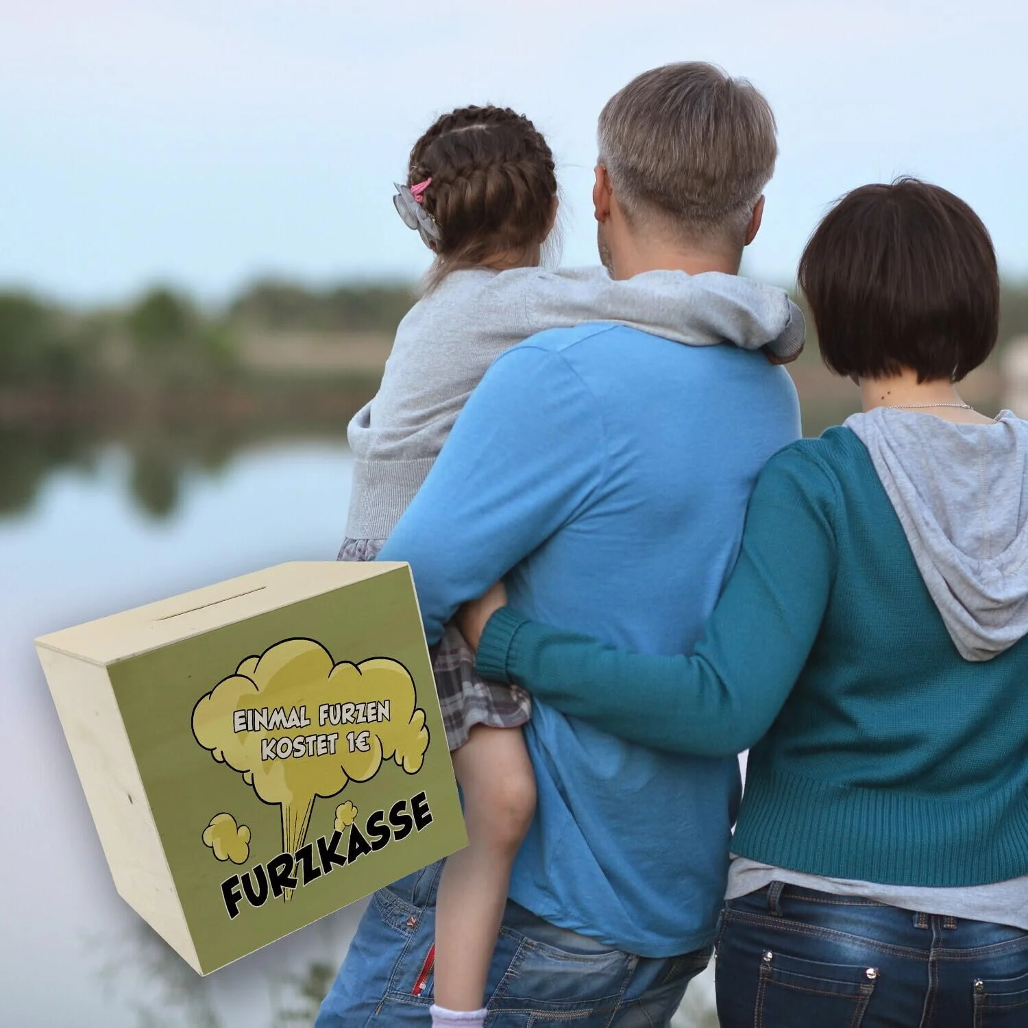 Скарбничка Einmal farten kostet 1 € Wooden Furzkasse, фото №6