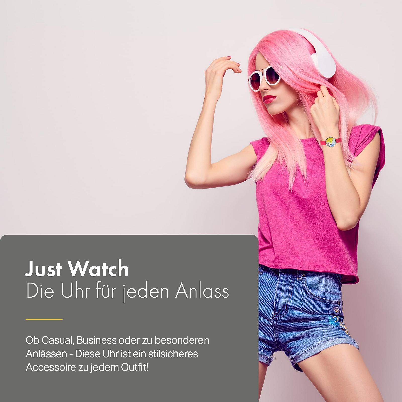 Женские часы Arielle JUST WATCH JW10183 Кожа Разноцветный Мода Аналоговый Кварц, фото №5