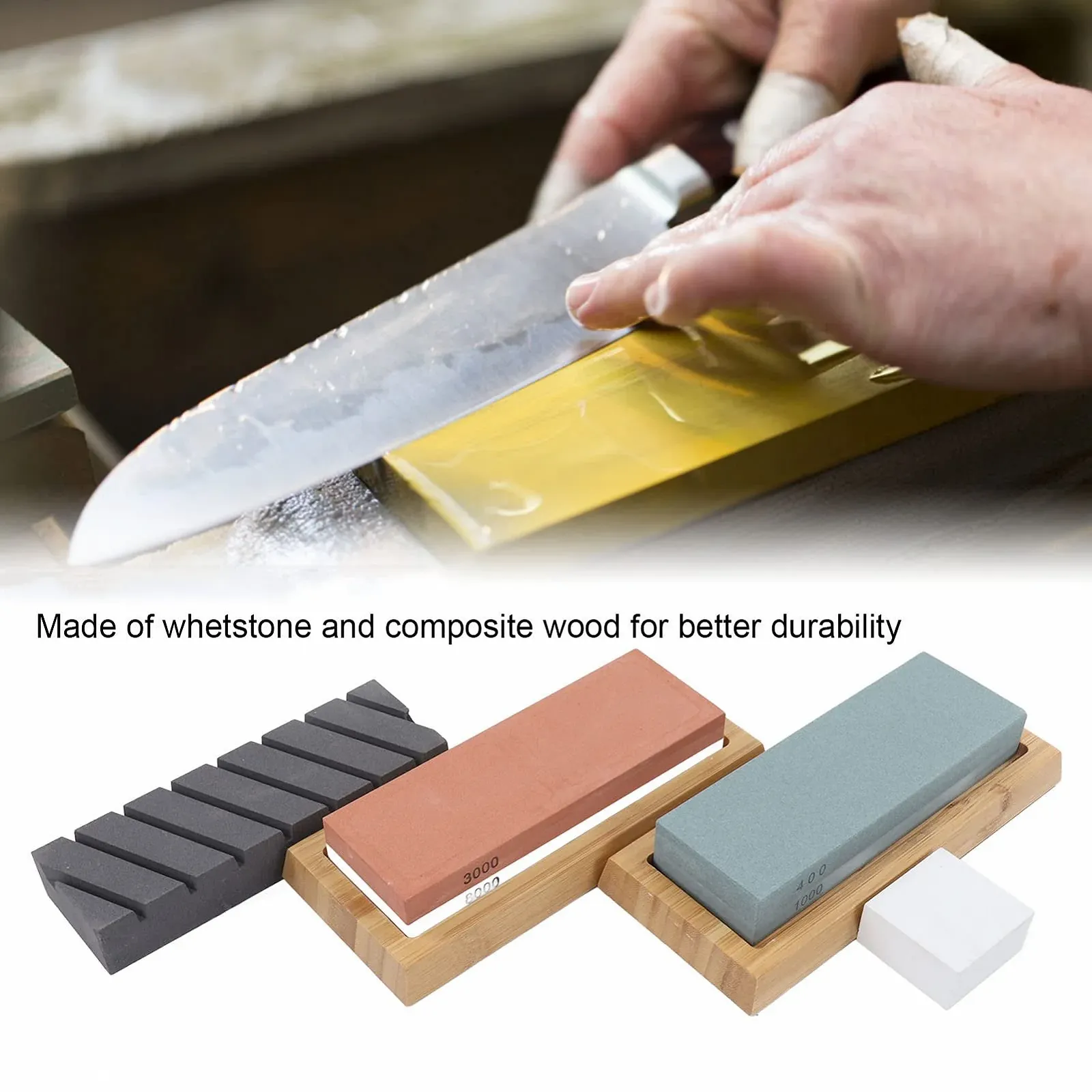 Набор точильных камней 12 предметов 400 1000 и 3000 8000 грит, фото №8