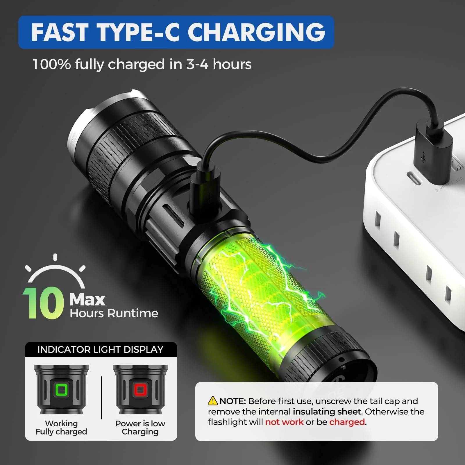 Ліхтар GEARLITE LED Акумуляторний 10000 люменів, фото №2