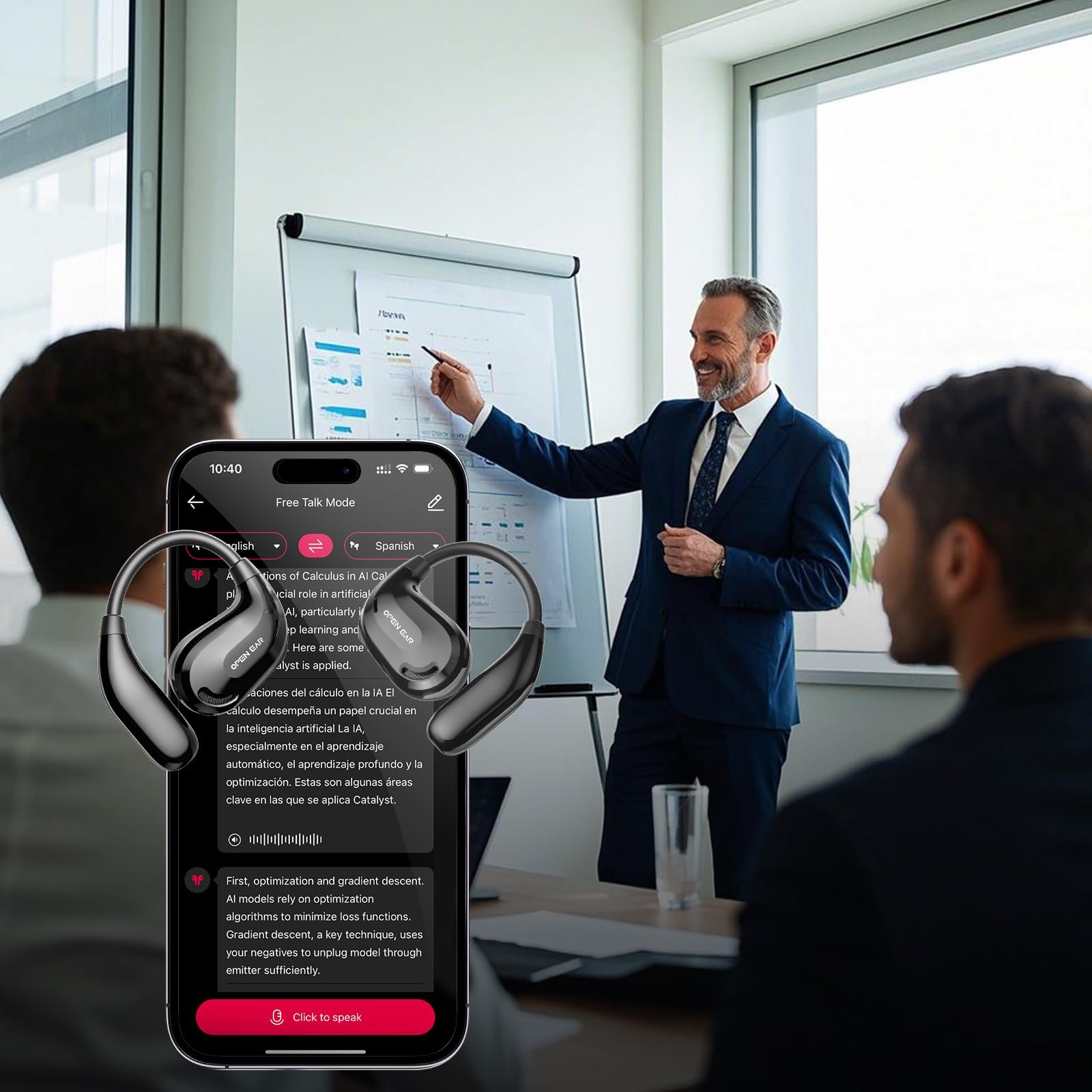 Навушники-перекладачі Ki XT66PRO З функцією перекладу в реальному часі, 135 мов, фото №5 Навушники-перекладачі Ki XT66PRO З функцією перекладу в реальному часі, 135 мов, фото №5