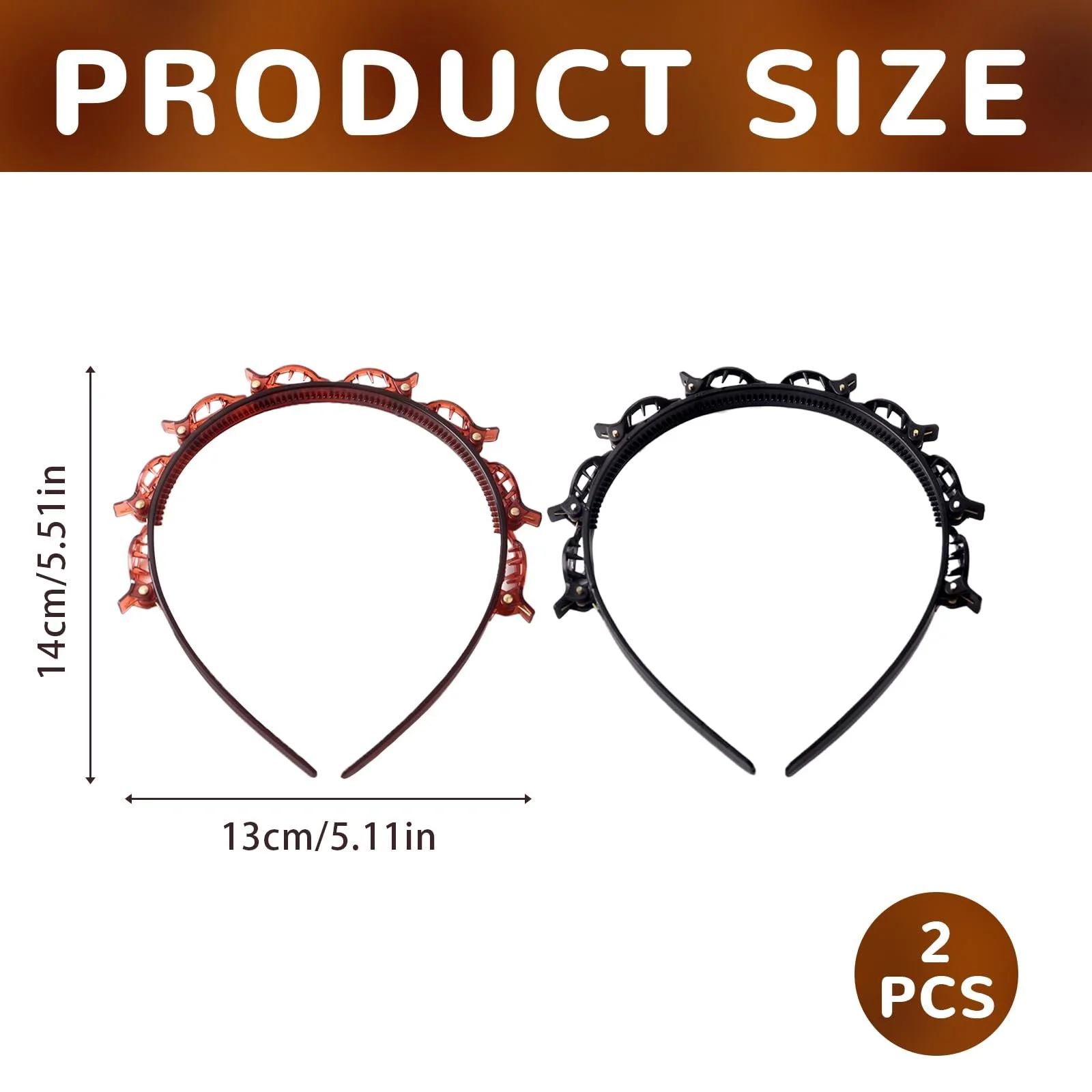 Набор из 2 обручей на голову с зажимами., фото №2