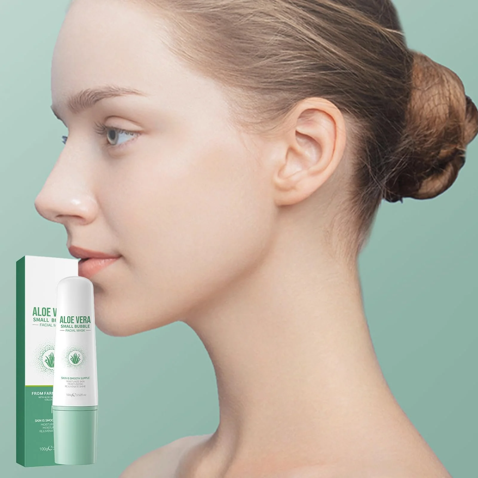 Маска для обличчя Aloe Vera Schaebens Зволожуюча, проти чорних цяток та прищів, фото №5 Маска для обличчя Aloe Vera Schaebens Зволожуюча, проти чорних цяток та прищів, фото №5