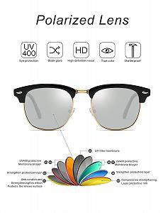 Солнцезащитные очки Rocf Rossini Поляризованные Ретро Винтажные Классические с полуоправой synthetic.ua - Фото 1