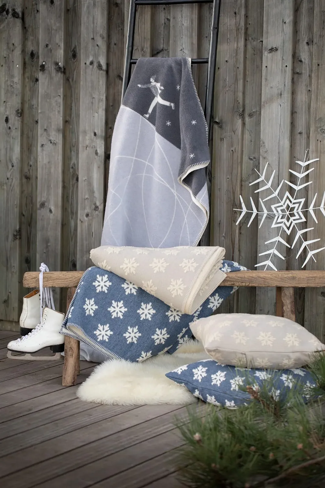 Одеяло David Fussenegger Ice Skates 150 x 200 см Голубой, фото №4