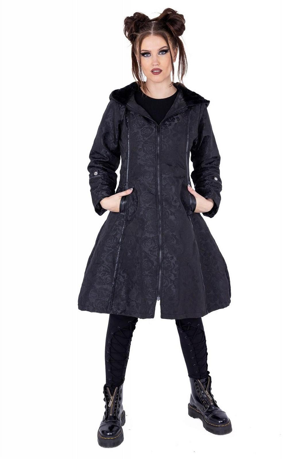Пальто Poizen Industries Medea Женское Черное Готическое Романтическое, фото №6 Пальто Poizen Industries Medea Женское Черное Готическое Романтическое, фото №6