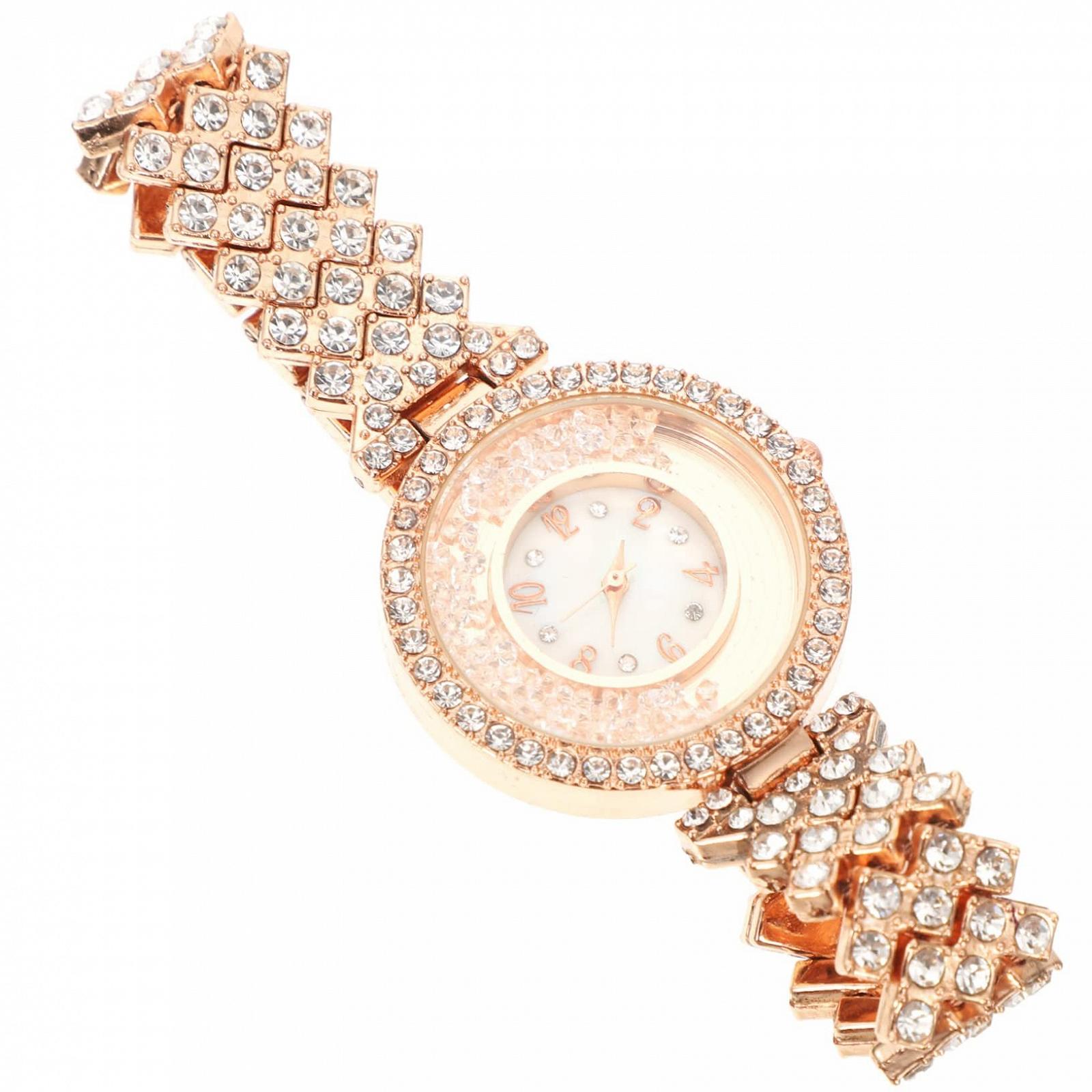 Женские часы Healvian Модный наручный орнамент Розовое золото Стильные женские часы, фото №1