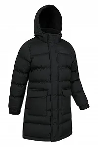 Куртка Утеплена Водонепроникна Подовжена Mountain Warehouse Дитяча Кишені на Блискавці, Знімний Капюшон synthetic.ua - Фото 1