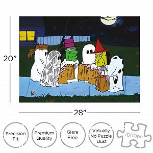 Пазл AQUARIUS Peanuts Trick or Treat 1000 деталей Без відблисків 50.8 x 71.12 см synthetic.ua - Фото 1