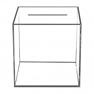 Скарбничка Clear Acrylic Money Box для пожертвувань прозора акрилова - Фото 1