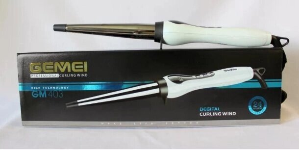 Конусная профессиональная плойка для локонов GM 403, фото №9 Конусная профессиональная плойка для локонов GM 403, фото №9