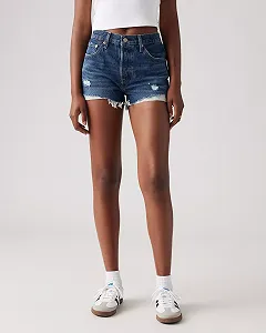 Жіночі шорти Levis - 501 Original Short Third Try - Womens - 24 synthetic.ua - Фото 1