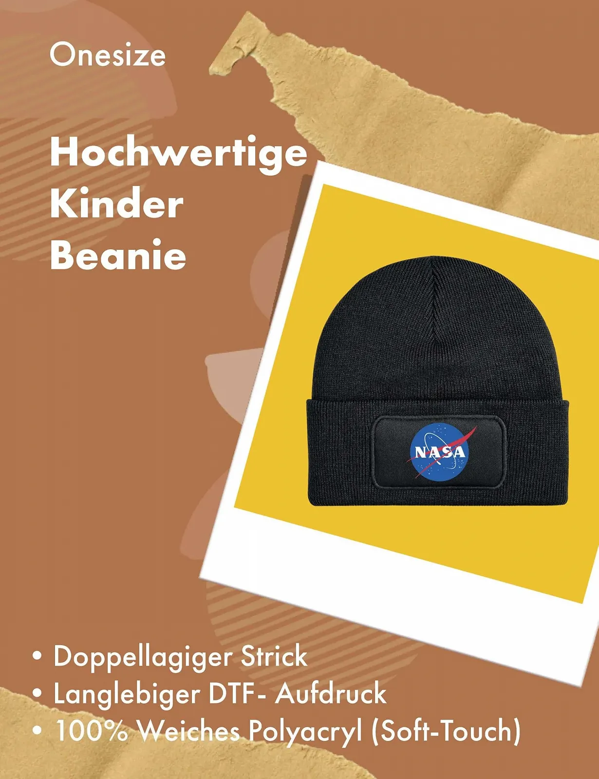Шапка NIMAMA Детская NASA Зимняя Шапка Со Слоганом Принт Подарок Унисекс Вязаная Шапка для Мальчиков и Девочек, фото №3 Шапка NIMAMA Детская NASA Зимняя Шапка Со Слоганом Принт Подарок Унисекс Вязаная Шапка для Мальчиков и Девочек, фото №3