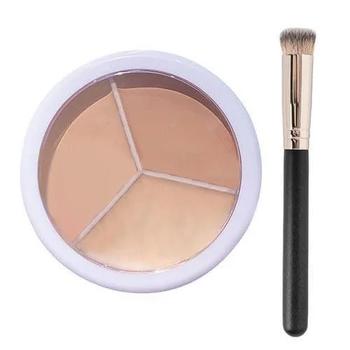 Палетка консилерів 3 кольори, кремовий консилер для контурування та освітлення 3 в 1, фото №1