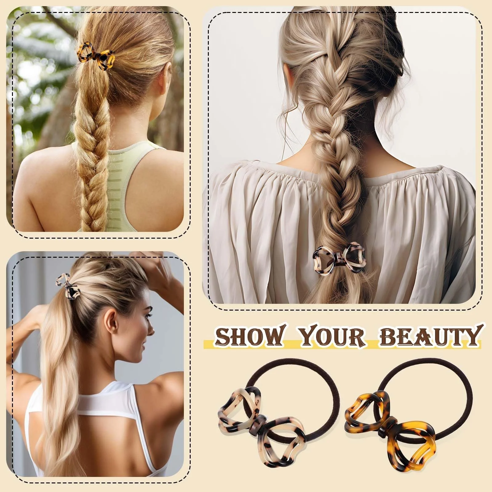 Набір із 2 жіночих пов'язок у стилі хіпі, фото №5