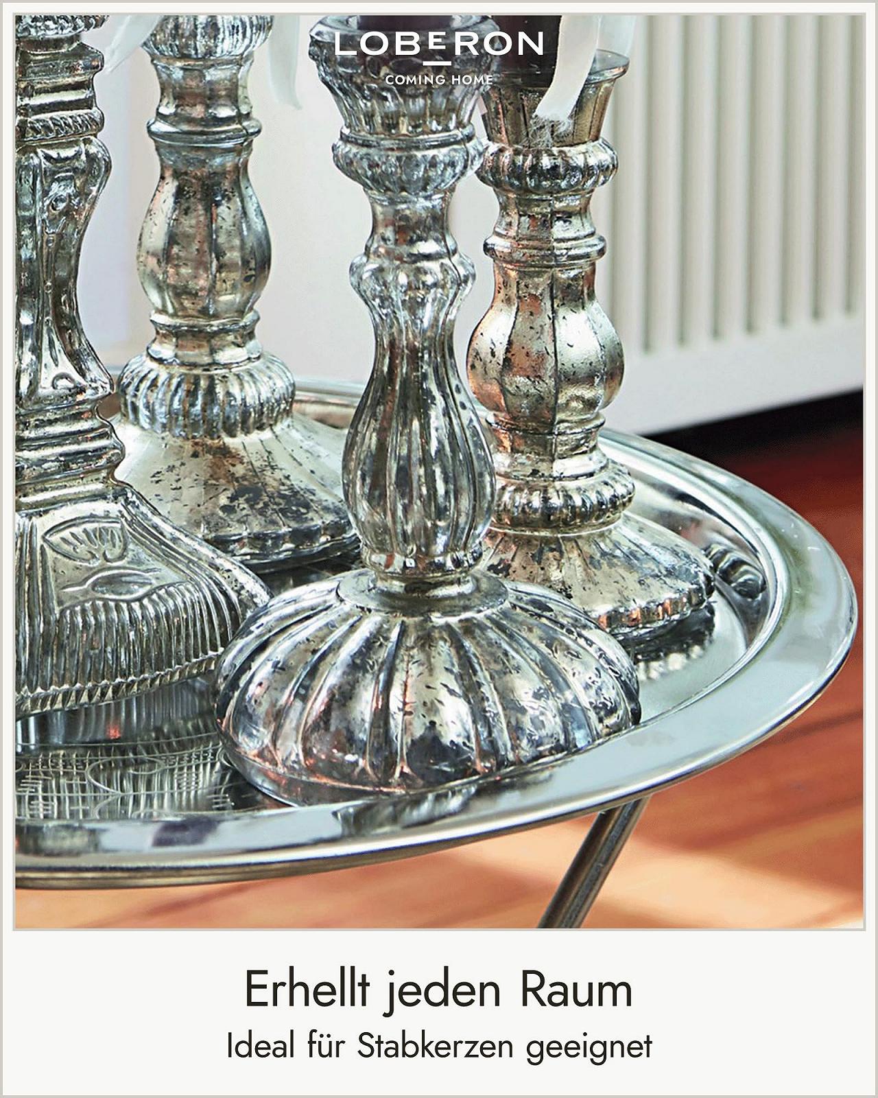 Підсвічник Loberon Adolpha Набір Скляний Античне Срібло Набір з 6 штук, фото №4 Підсвічник Loberon Adolpha Набір Скляний Античне Срібло Набір з 6 штук, фото №4