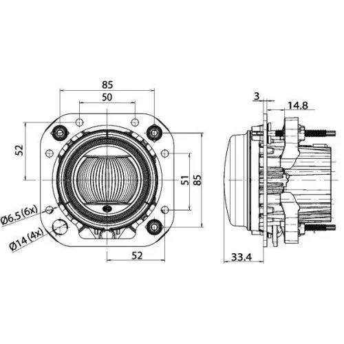 Фара дальнего света HELLA 1F0 011 988-181 для AGRIFAC, левая, правая, фото №3