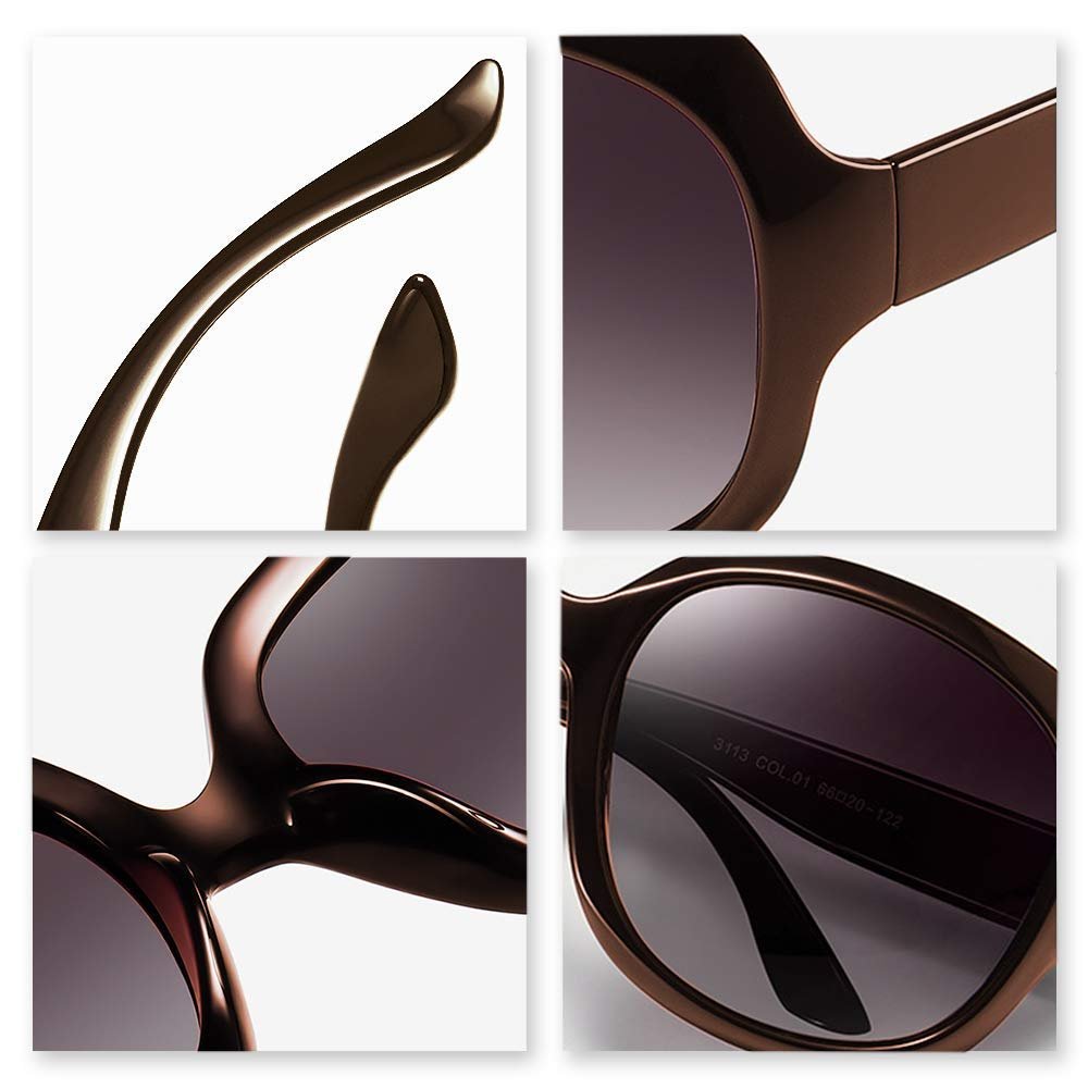 Поляризовані сонцезахисні окуляри KoKoBin для жінок, велика оправа, фото №4