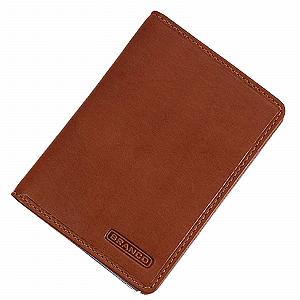 Шкіряний тримач для ID-карток GoBago Cognac, коньячний, кишеня для ID - Фото 1