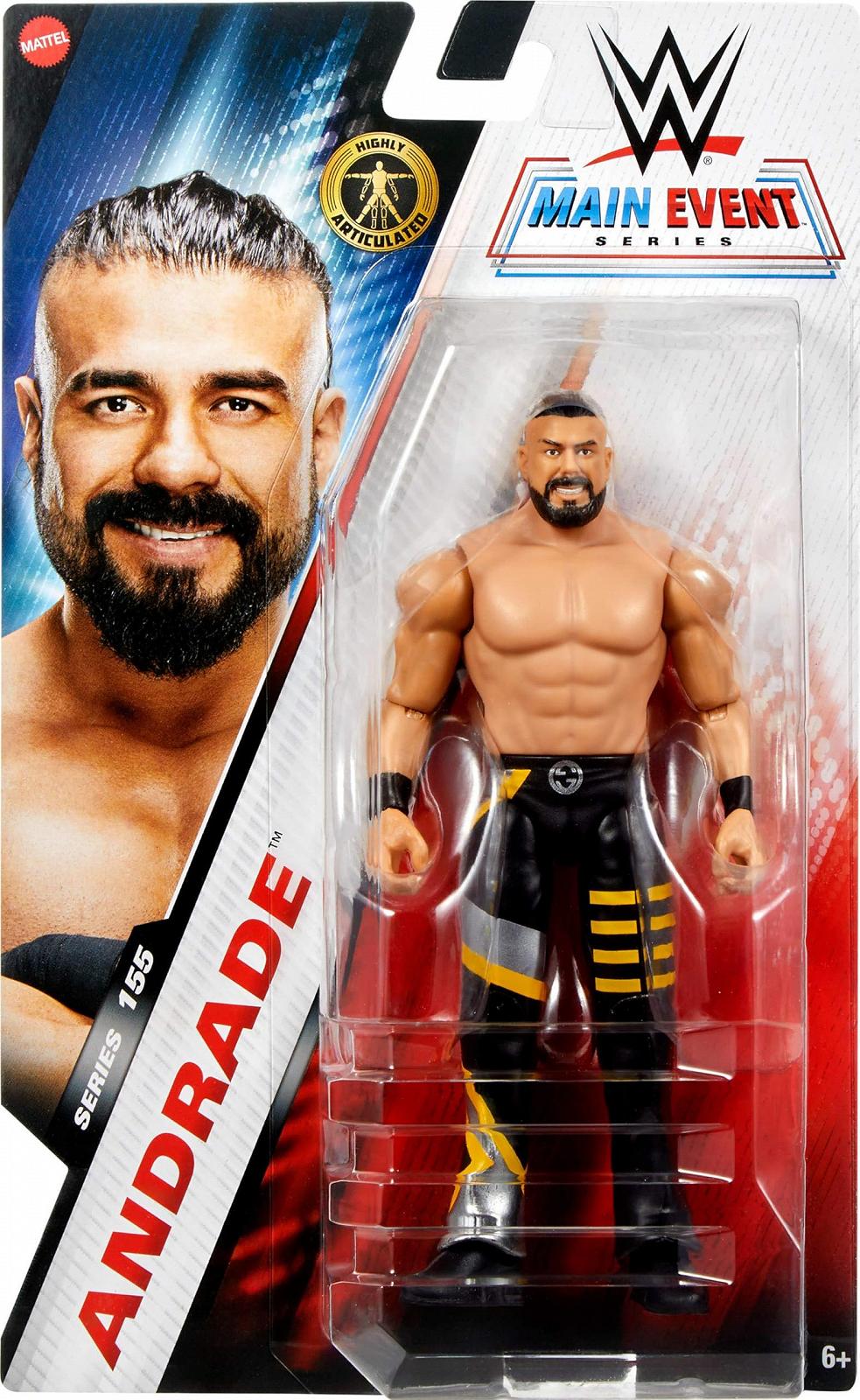 Екшн-фігурка Mattel WWE Andrade, серія Main Battle №155, колекційна фігурка 15 см з 10 точками руху та реалістичною зовнішністю, різнокольорова, фото №2
