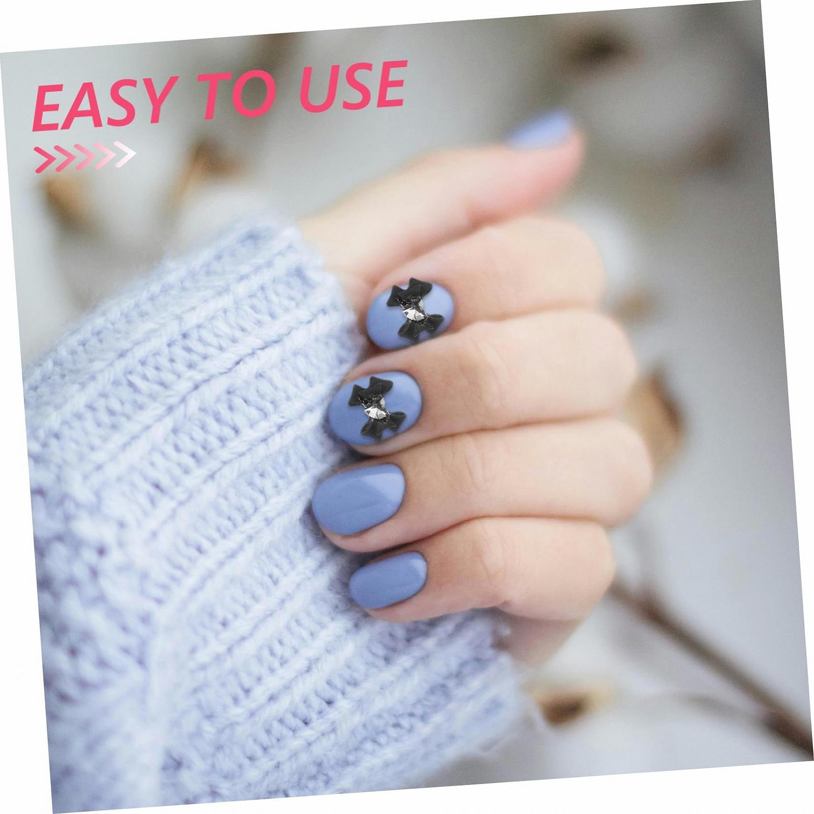 Украшения для ногтей FOMIYES, 40 листов, подвески для ногтей, стразы для ногтей, заклепки, бантики, хрустальные бантики, 3D аксессуары, фото №4