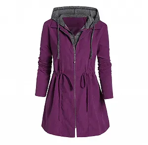 Женская зимняя куртка SRZYMJ Teddy Fur парка, стеганая, фиолетовая - Фото 1