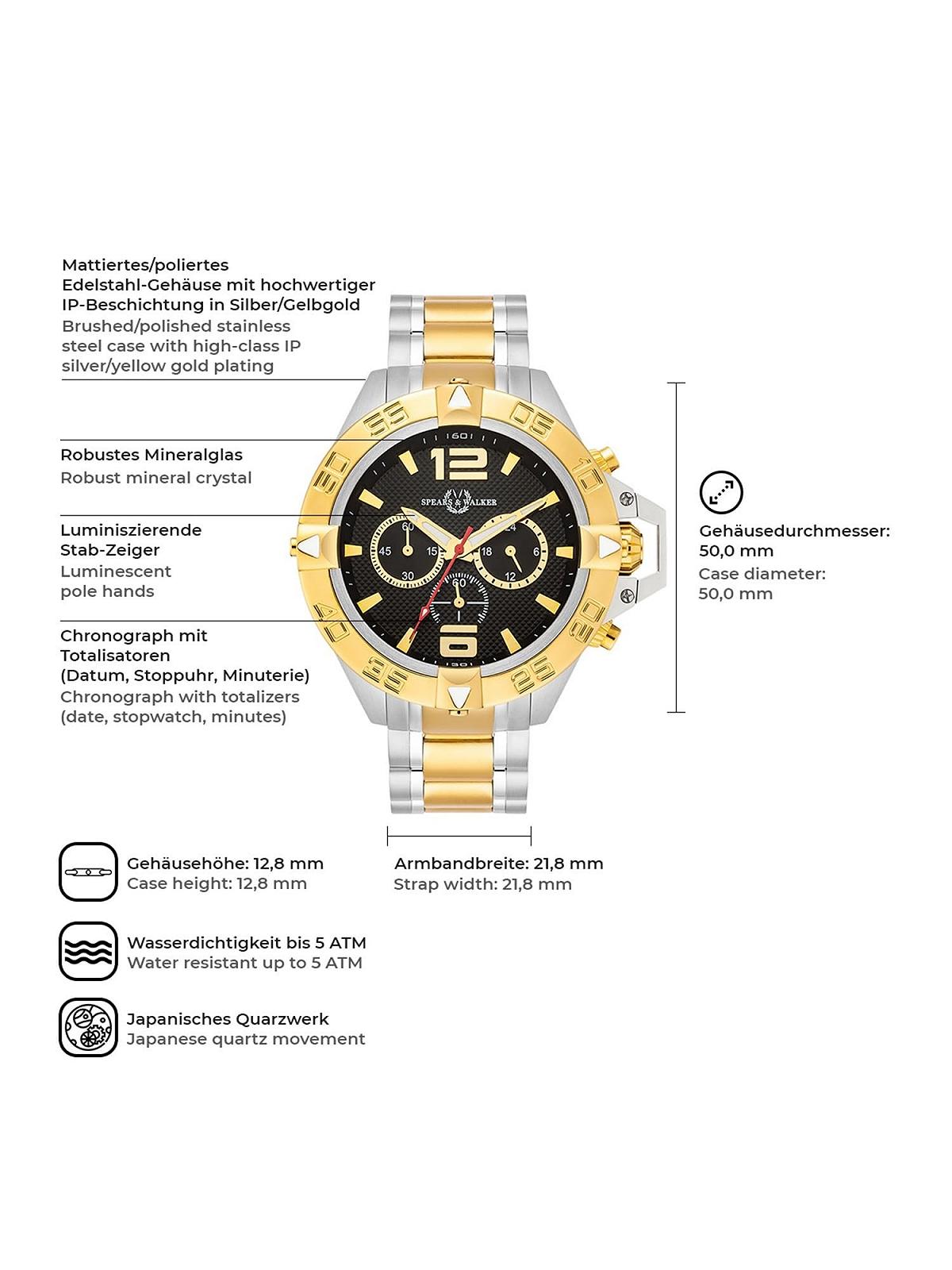 Чоловічий Годинник Spears & Walker 10070233, фото №6 Чоловічий Годинник Spears & Walker 10070233, фото №6