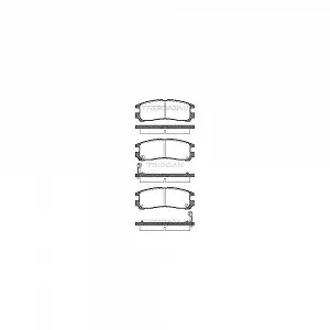 Комплект гальмівних колодок, дискові гальма TRISCAN 8110 42006 для CHRYSLER MITSUBISHI - Фото 1