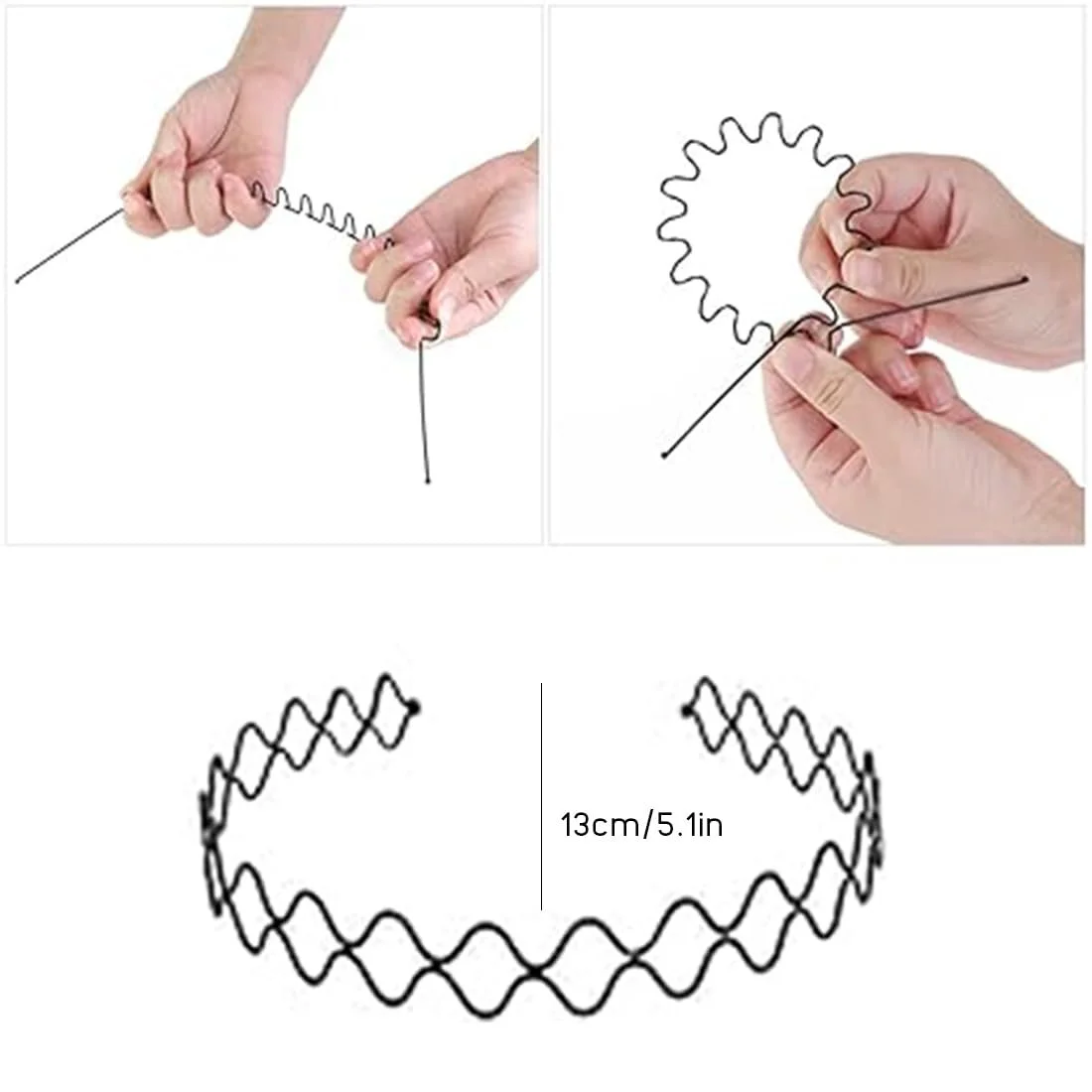 Обруч для волосся Унісекс Хвилястий, фото №2