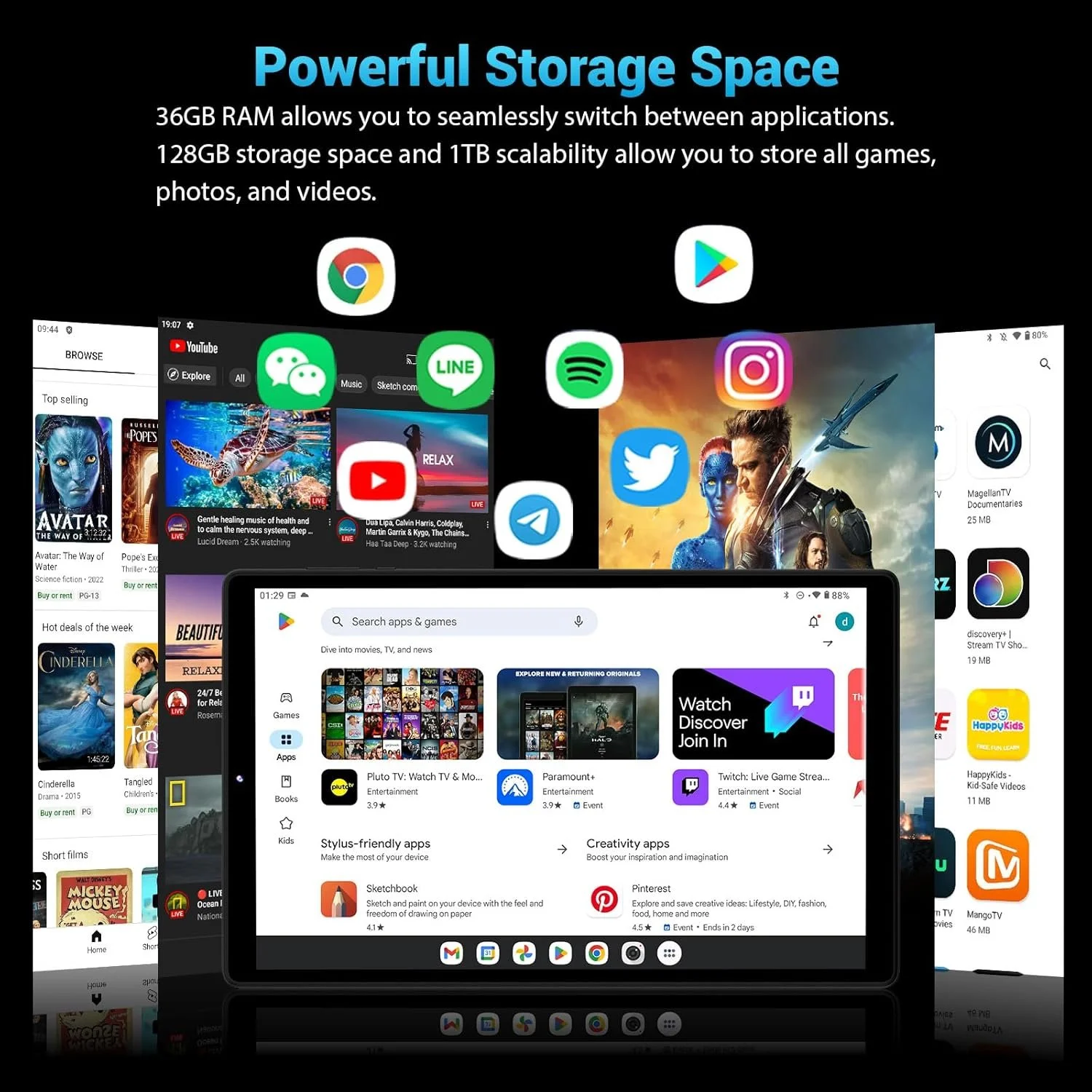 Планшет 10" Full HD FASTWD L30 (12+24)/128Gb 4G 2-SIM Android 14 8000 mAh Серый, фото №4