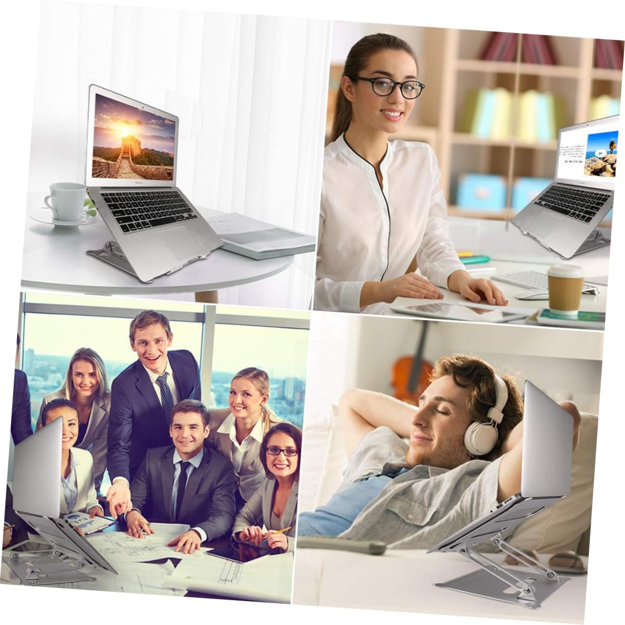 Складана Підставка для Ноутбука Holibanna Регульована по Висоті Стабільна, фото №6