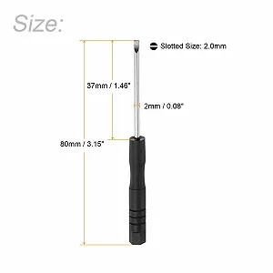 Викрутка шліцьова міні sourcing map 2.0 мм для ремонту годинників та окулярів, 10 шт. synthetic.ua - Фото 1