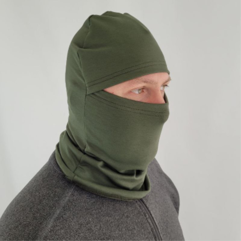 Балаклава тактическая двунитка вискозная ВСУ ЗСУ 1068 7255 олива, фото №1