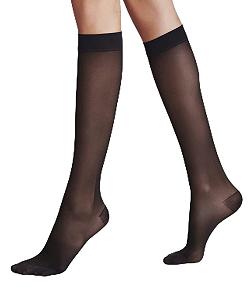 Гольфы FALKE Lufthansa Travel & Comfort Женские Energize 30 Den Denier Полупрозрачные Компрессионные Без давления Комфортный пояс Длинные Для путешествий Улучшают кровообращение Тонкий Мягкий материал 1 пара - Фото 1