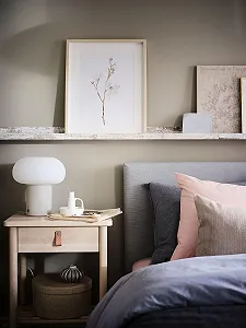 Настільна лампа IKEA DEJSA 28 см Бежева/Опаловий білий synthetic.ua - Фото 1